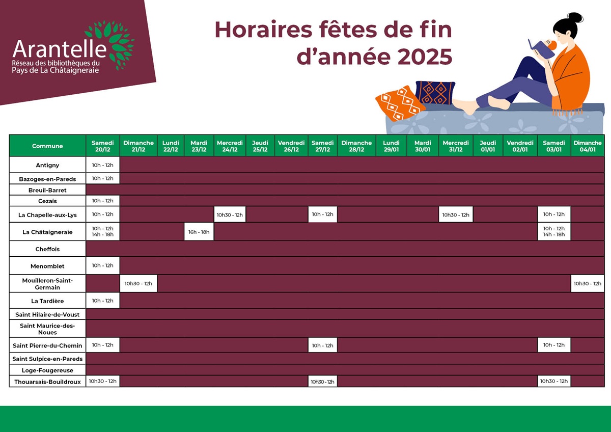 2025 12 11 horaires Noel
